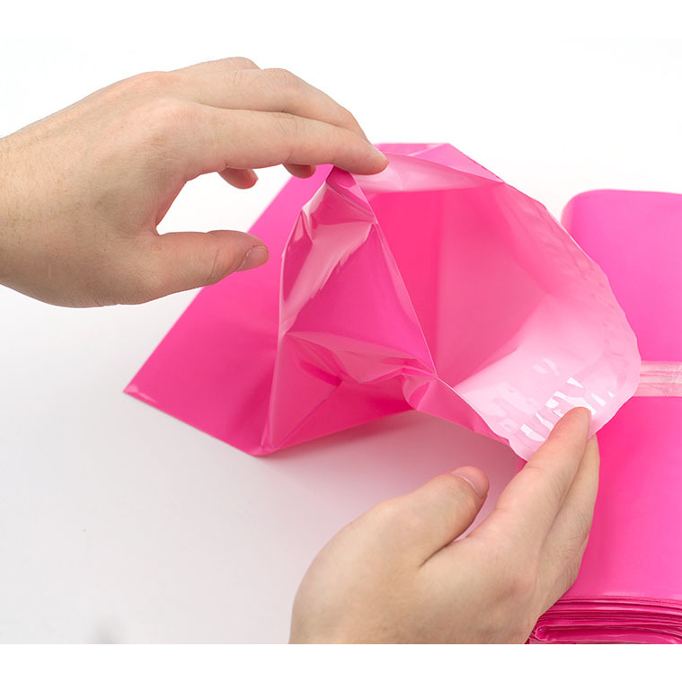 桃紅色快遞袋【現貨】便利袋 破壞袋 超商出貨 郵寄用 加厚 產品包材袋子 寄件袋 物流袋 自黏袋 物流袋-細節圖5