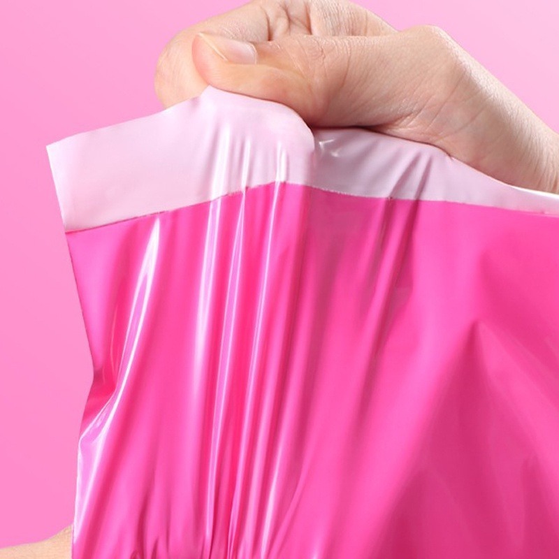 桃紅色快遞袋【現貨】便利袋 破壞袋 超商出貨 郵寄用 加厚 產品包材袋子 寄件袋 物流袋 自黏袋 物流袋-細節圖9