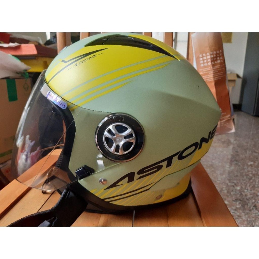 Astone MJS AS9安全帽  3/4半罩 內墨鏡  尺寸：S-細節圖2