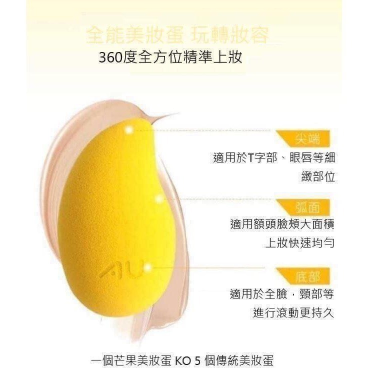 🇦🇺澳洲代購 -EAORON x AU芒果美妝蛋 （3入）EAORON美妝蛋 澳洲熱銷美妝蛋-細節圖5