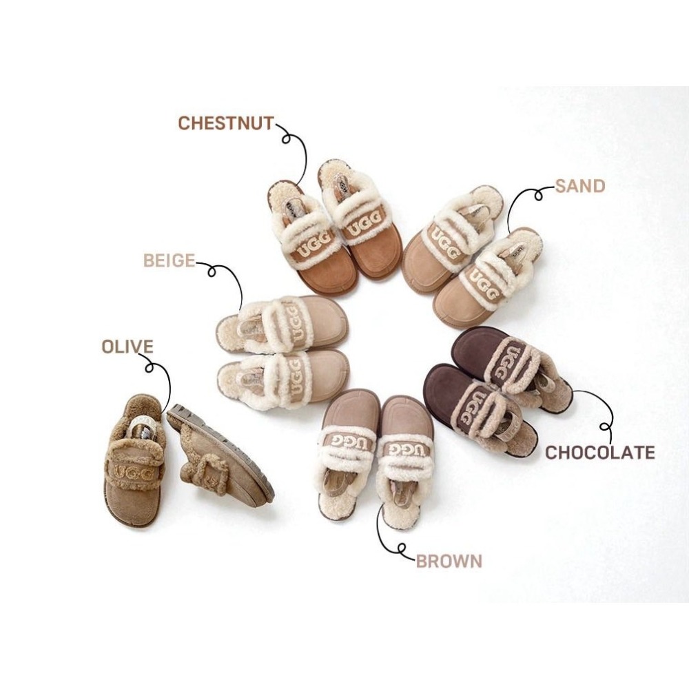🇦🇺澳洲代購-OZWEAR UGG 平底胖丁毛毛拖 羊毛胖丁拖鞋 毛毛拖 UGG羊毛拖鞋 UGG代購-細節圖3