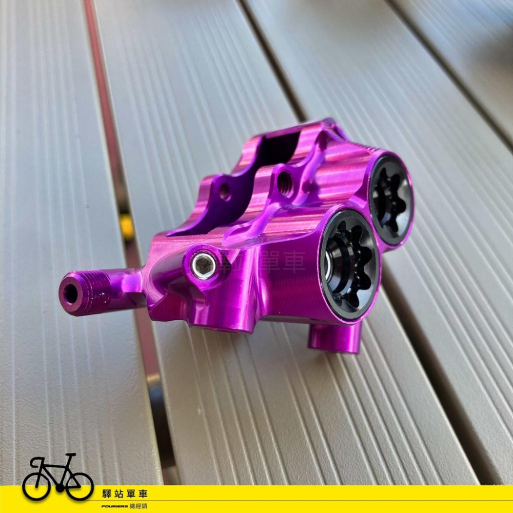 HOPE RX4 FLAT MOUNT SHIMANO 四活塞油壓碟煞卡鉗 礦物油版本 直瑣式卡鉗 黑色-細節圖5