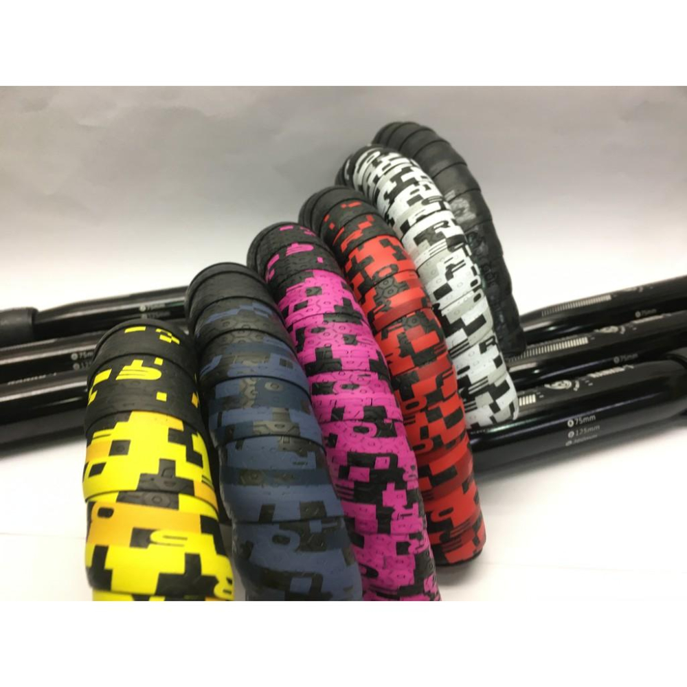 FOURIERS 經銷商BP-S005-DC30-1-01雙色車手帶  黑色/紫色  雙色漸層把手帶-細節圖2