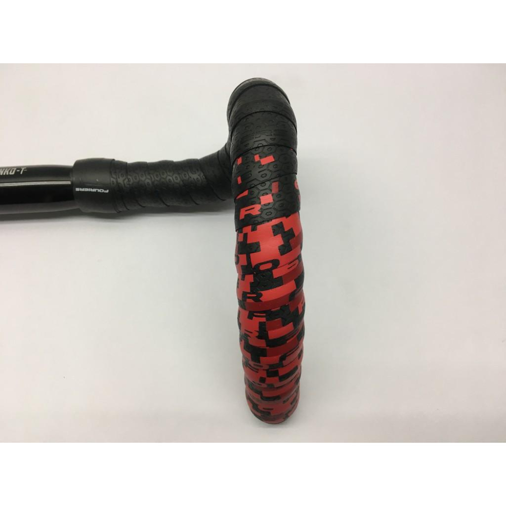 FOURIERS經銷商 BP-S005-DC30-1-01雙色車手帶  黑色/紅色  雙色漸層把手帶-細節圖2