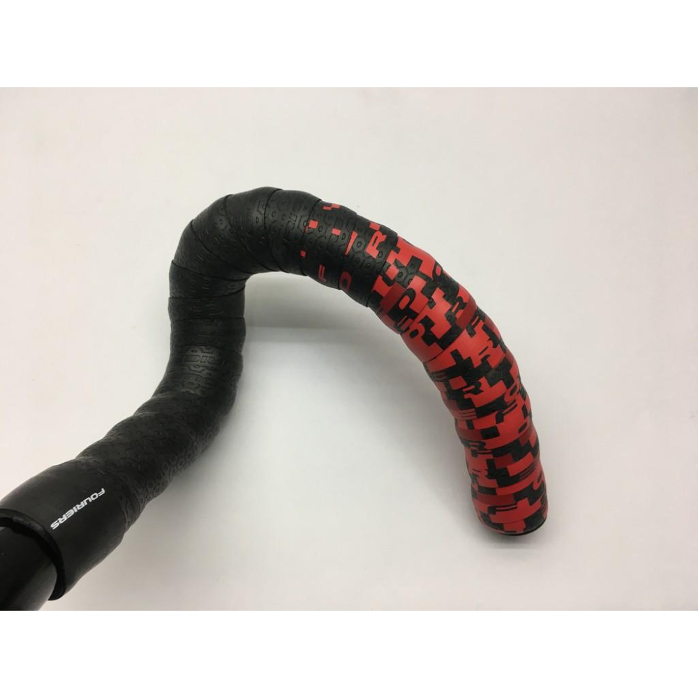 FOURIERS經銷商 BP-S005-DC30-1-01雙色車手帶  黑色/紅色  雙色漸層把手帶-細節圖3