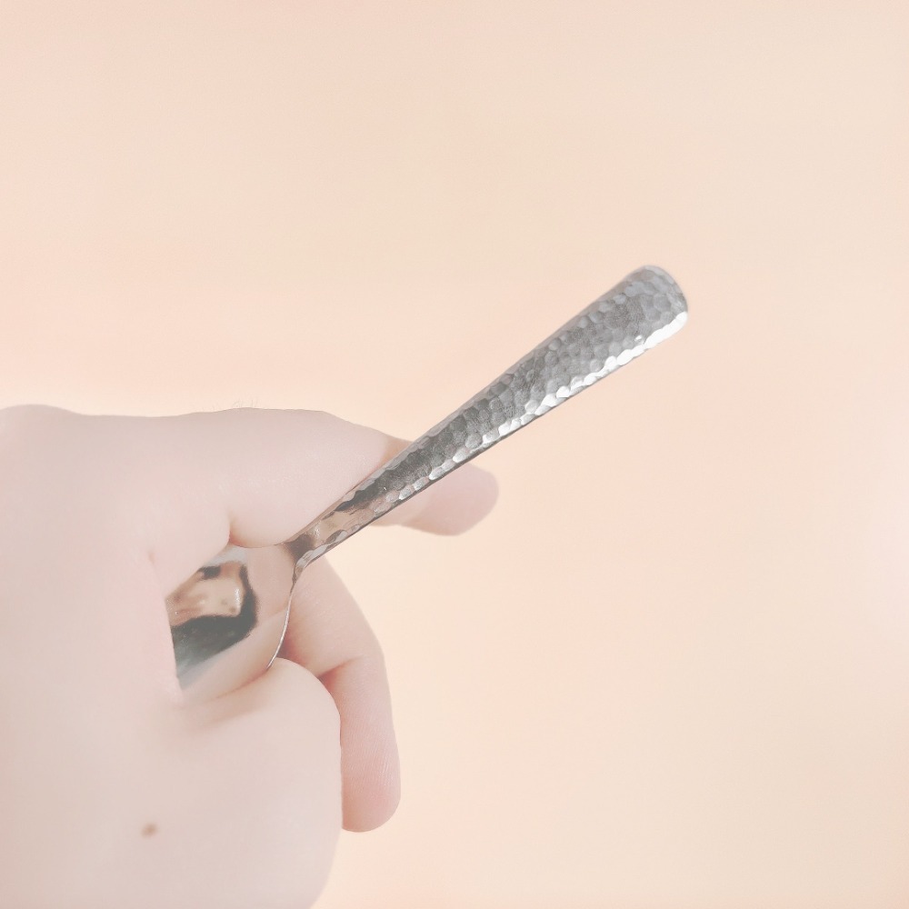 【現貨】燕匠一 槌目甜點湯匙 迷你湯匙 冰淇淋匙 甜點匙 甜品匙 蛋糕匙 點心匙 冰品匙 咖啡匙 攪拌匙 湯匙-細節圖2