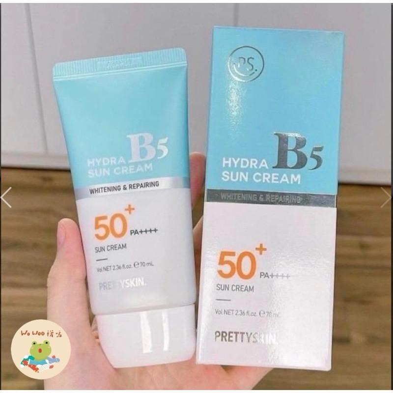 wowoo襪嗚 ▸現貨秒出⏰韓國PRETTYSKIN B5修護防曬霜 70ml SPF50+/ PA++++-細節圖3