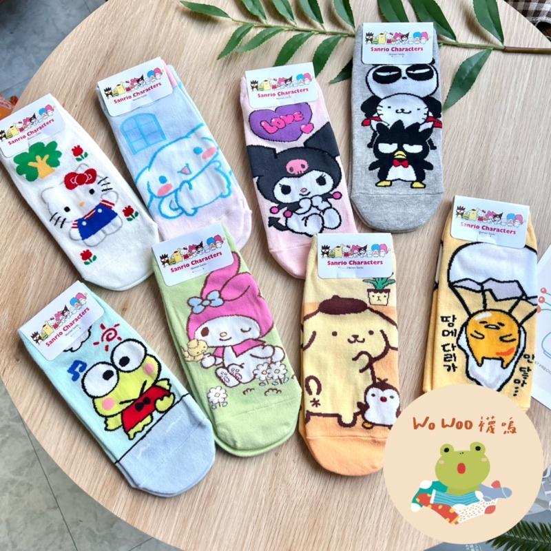 wowoo襪嗚▸三麗鷗人物打招呼短襪 韓國襪子-細節圖3