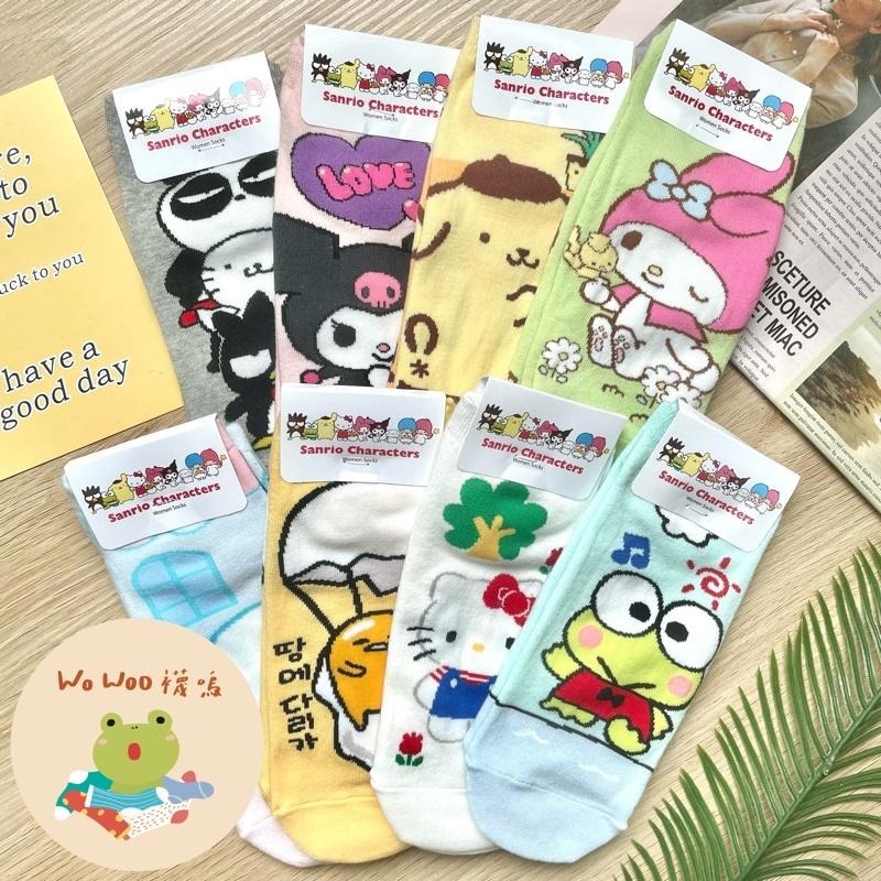 wowoo襪嗚▸三麗鷗人物打招呼短襪 韓國襪子-細節圖7