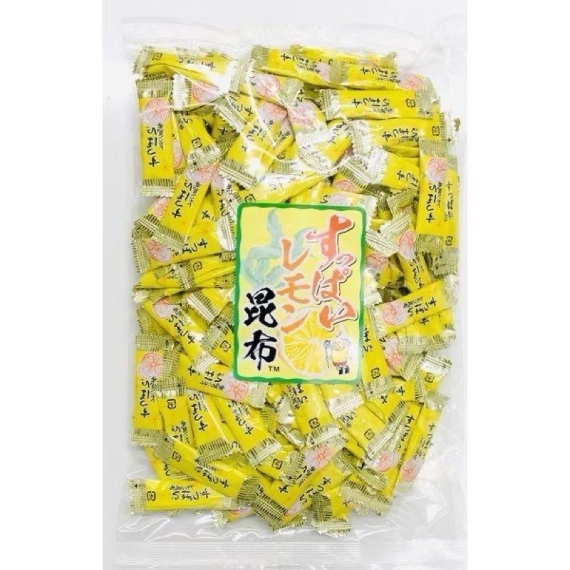 現貨速出❤️日本 北海道 休閒零食 袖子昆布糖 500g 鹹酸甜柚子 柚香/檸檬昆布糖 昆布 零嘴 嘴饞 伴手禮-細節圖2