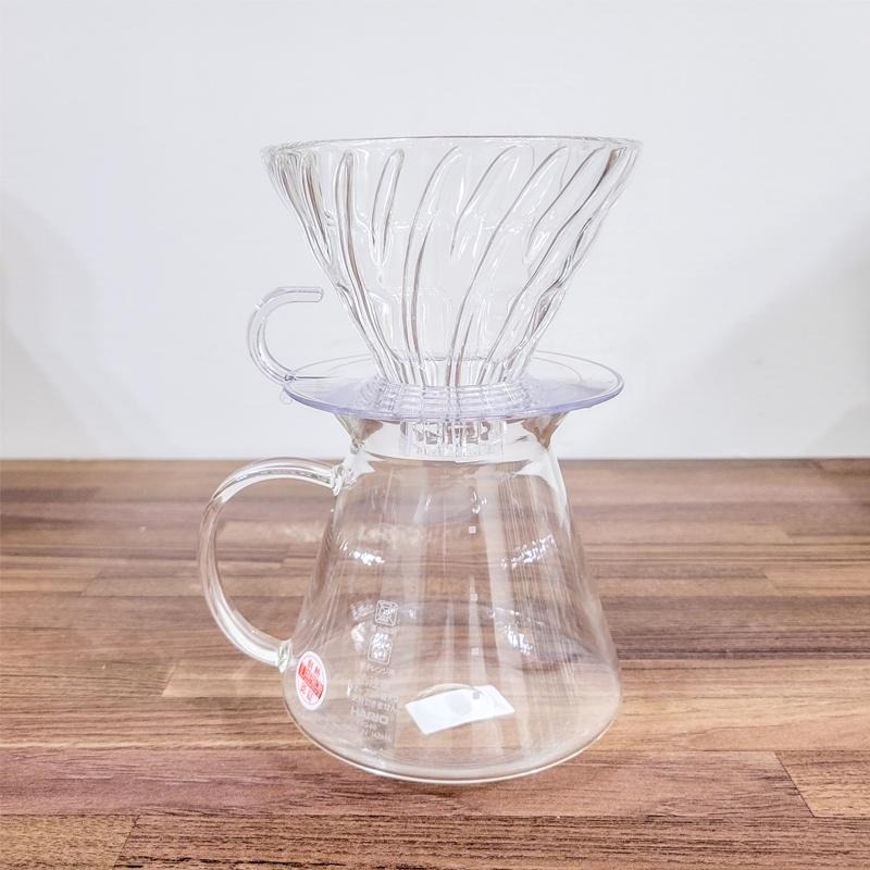 Simply HARIO V60 清透玻璃手沖咖啡套組 600ml 2-4人份 日本製 附40張濾紙 S-VGBK02-細節圖2