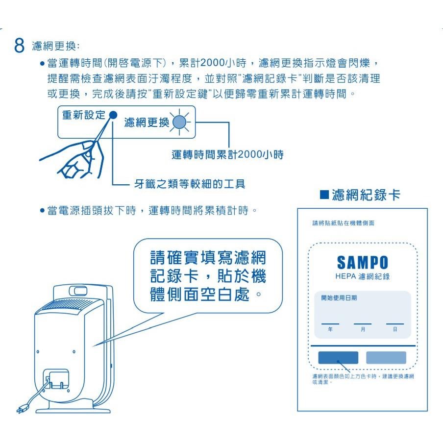 【零件/消耗品】聲寶空氣清淨機 AL-BA09CH 專用HEPA濾網+活性碳濾網 AL-11BA  AL-12BB-細節圖6