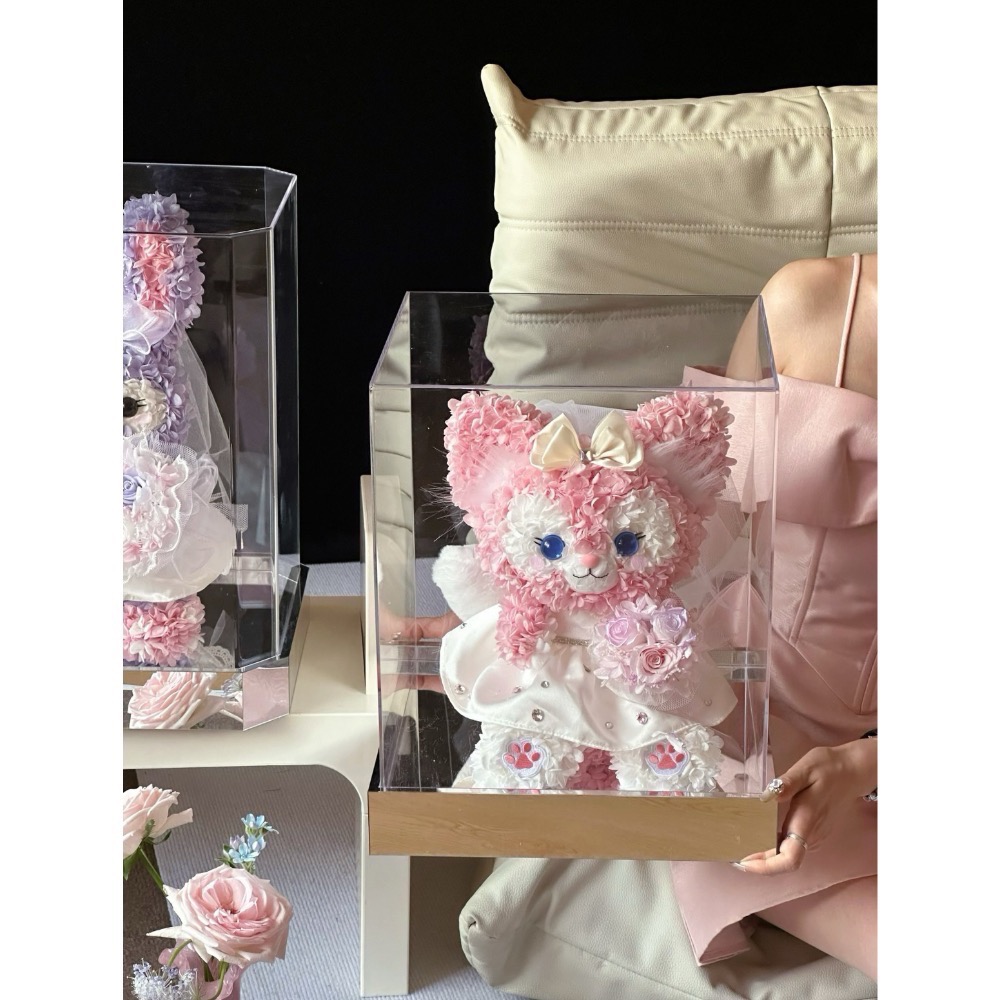 婚紗星黛露&玲娜貝爾永生花禮盒-細節圖2