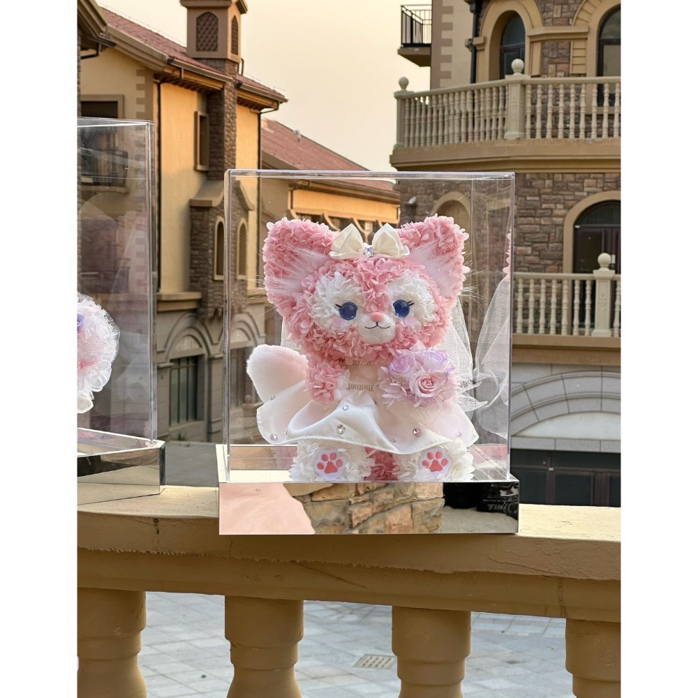 婚紗星黛露&玲娜貝爾永生花禮盒-細節圖4