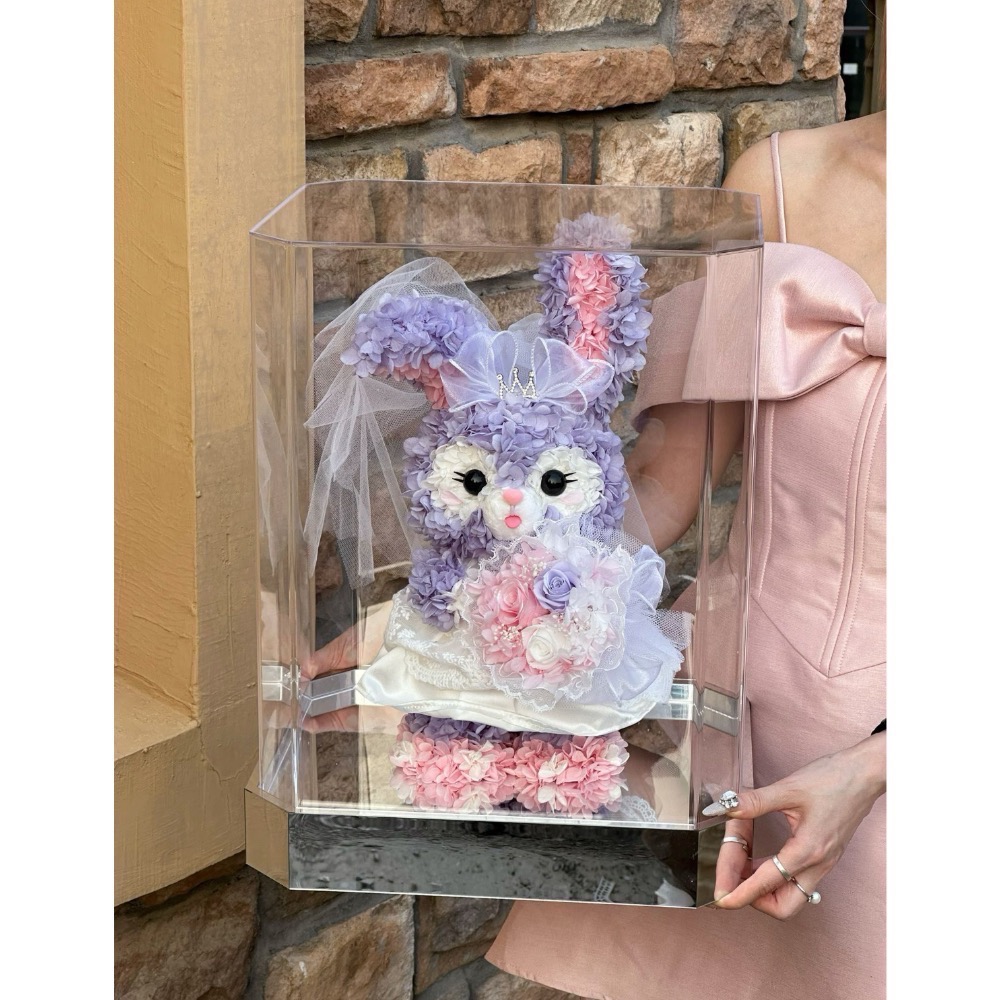 婚紗星黛露&玲娜貝爾永生花禮盒-細節圖5