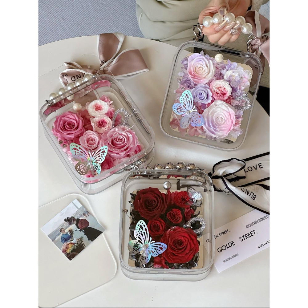 手提永生花禮盒-細節圖2