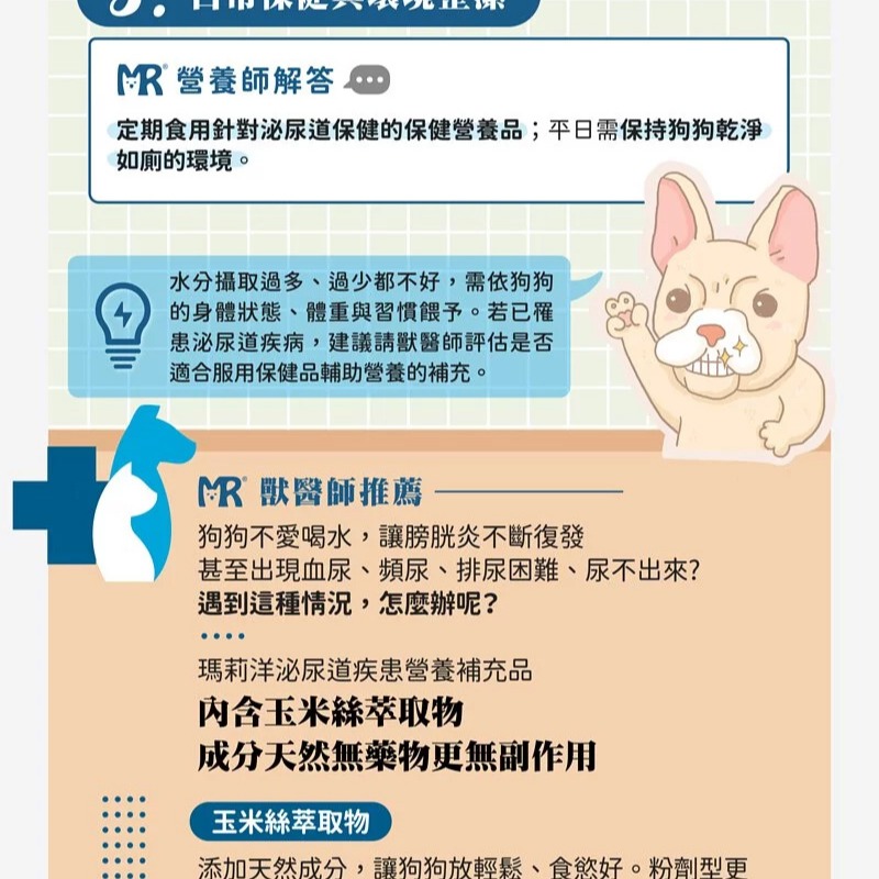 【瑪莉洋】犬用-泌尿道疾患營養補充品（85g／毛小孩／狗）-細節圖9