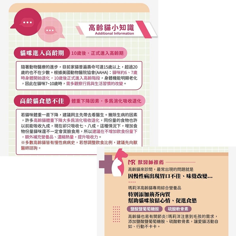 【瑪莉洋】貓用-高齡貓專用綜合營養品95g（營養補充品／毛小孩／貓用）-細節圖10