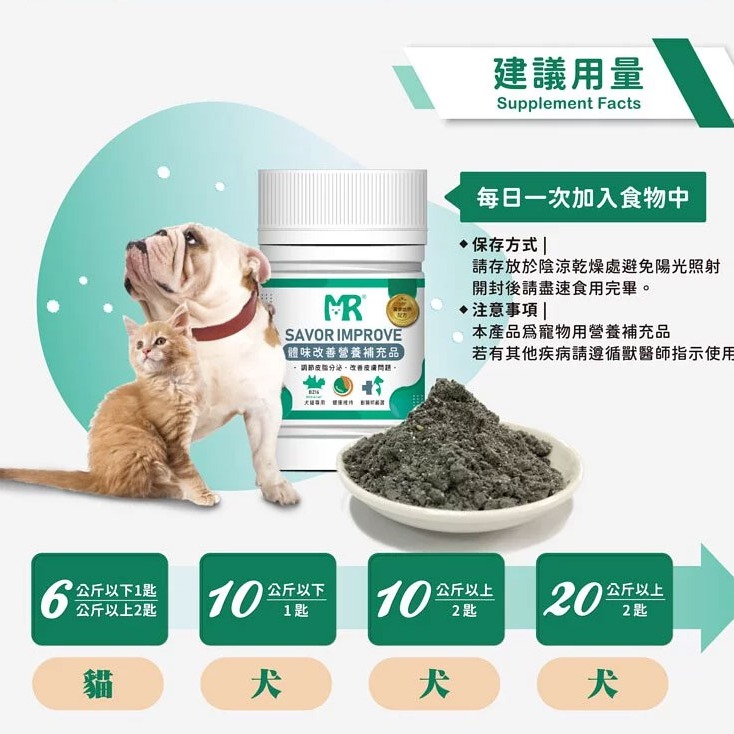 【瑪莉洋】犬貓用-體味改善營養補充品85g（營養補充品／毛小孩／犬貓用）-細節圖8