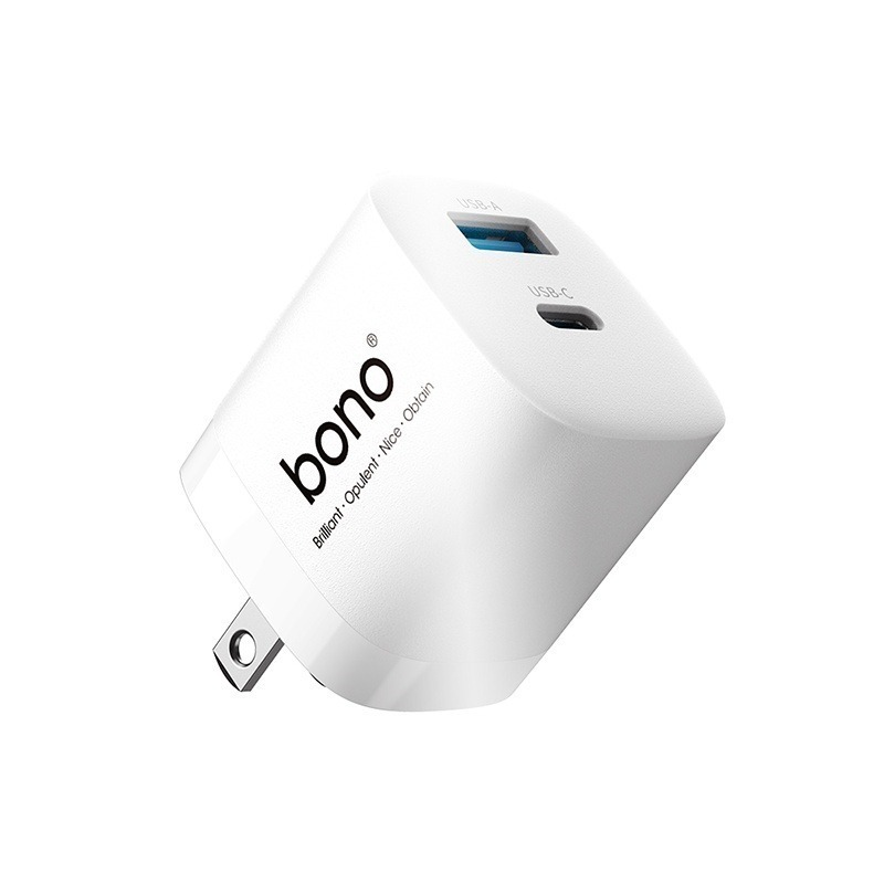 【bono】真 33W GaN 氮化鎵 PD 急速充電器(mini 體積/雙孔輸出)-細節圖2