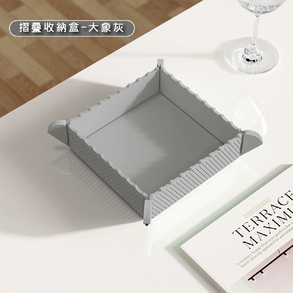 攜帶式可折疊磁吸收納盤 (隔熱墊/小砧板/吐骨碟/水果盤/寵物飯碗/玄關收納)-規格圖5