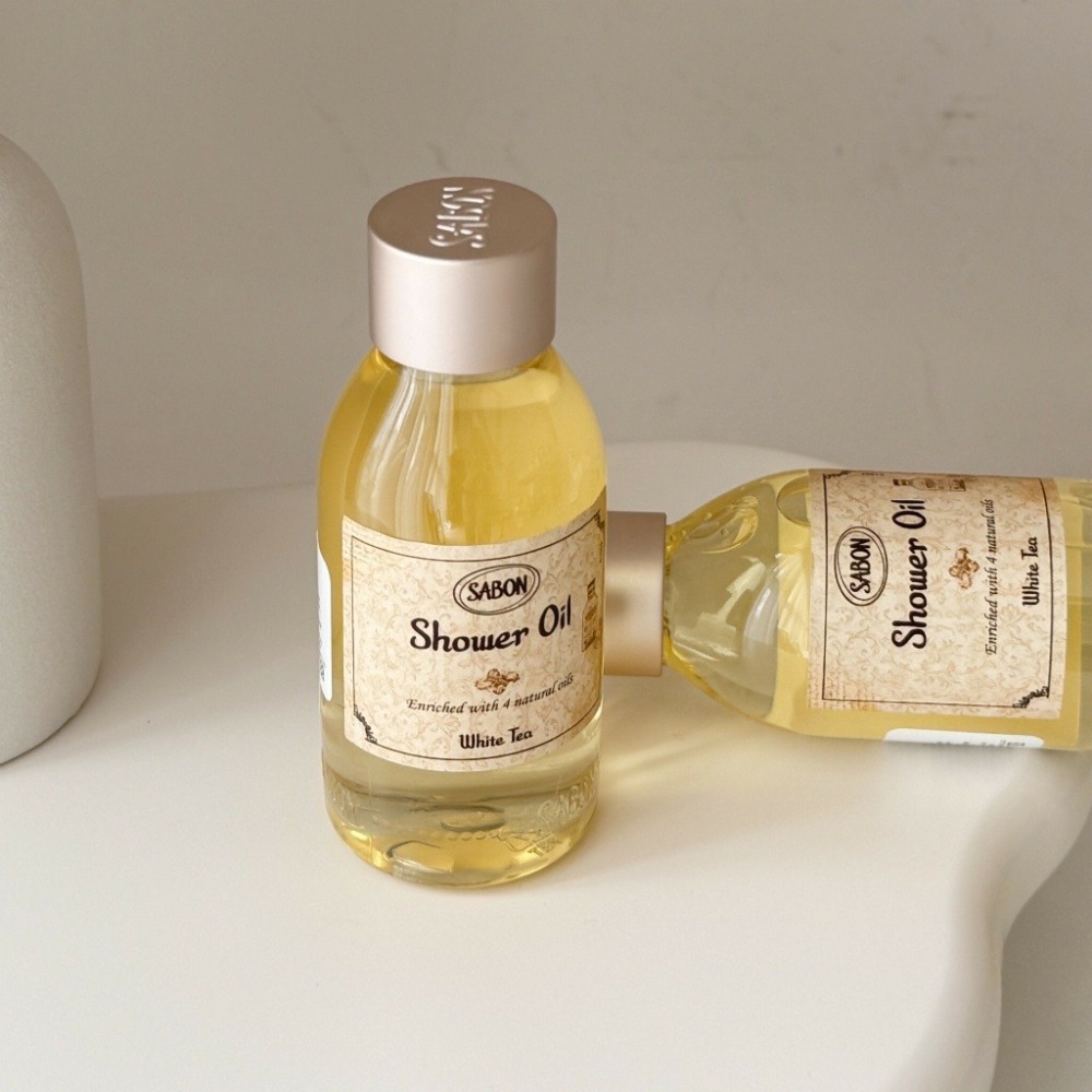 【SABON】白茶沐浴油100ml 弦月閣美妝-細節圖2