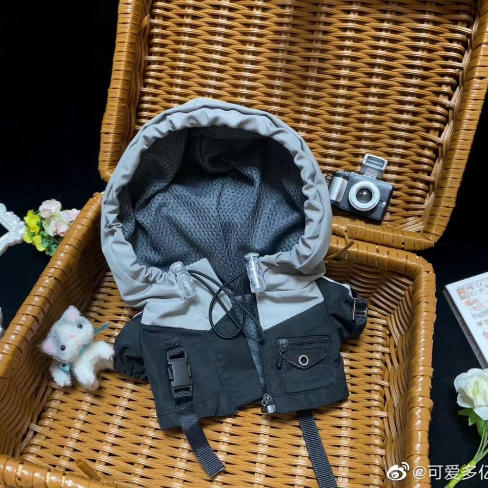 20cm棉花娃衣 衝鋒衣 全新未拆-細節圖2