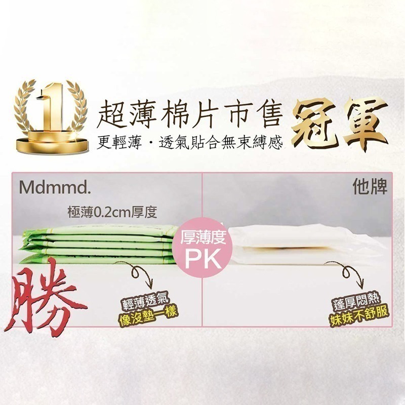 Mdmmd 明洞國際 新涼感抑菌衛生棉-超涼感後宮一般型 24.5cm/8片【官方直營】-細節圖6