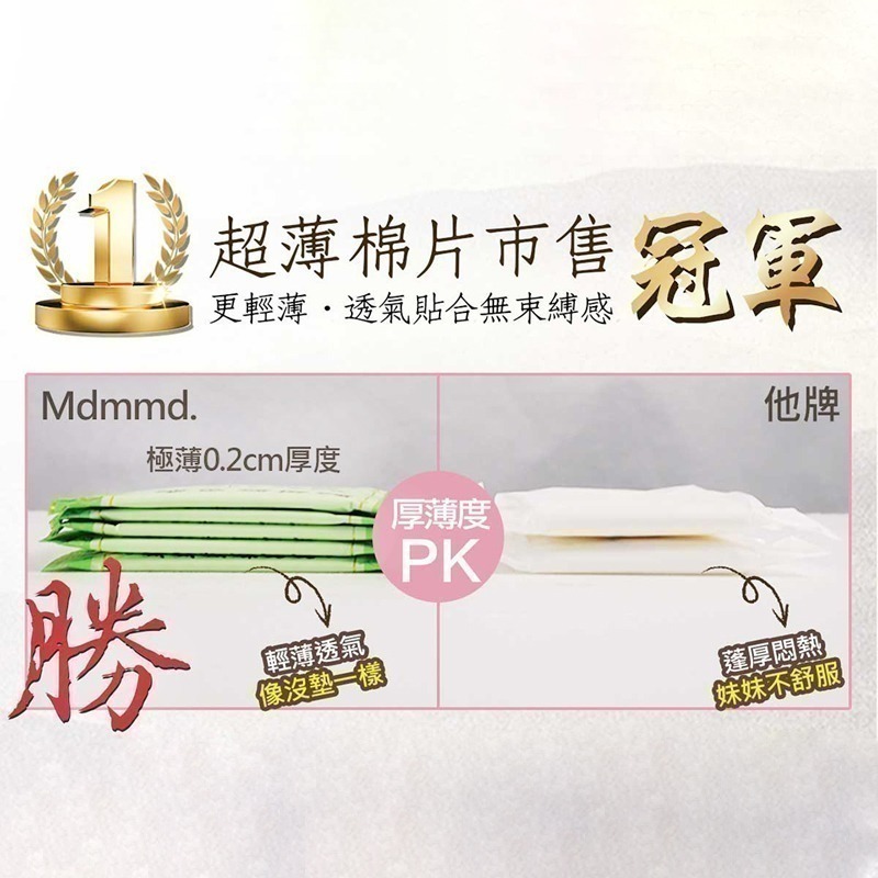 Mdmmd 明洞國際 新涼感抑菌衛生棉-涼感/超涼感後宮系列【官方直營】-細節圖8