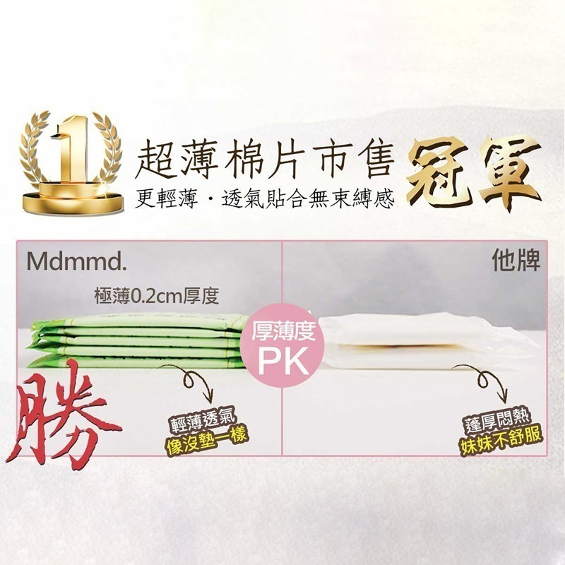 Mdmmd 明洞國際 新涼感抑菌衛生棉-超涼感後宮一般型 24.5cm/8片 36包箱購組【官方直營】《僅限宅配》-細節圖6