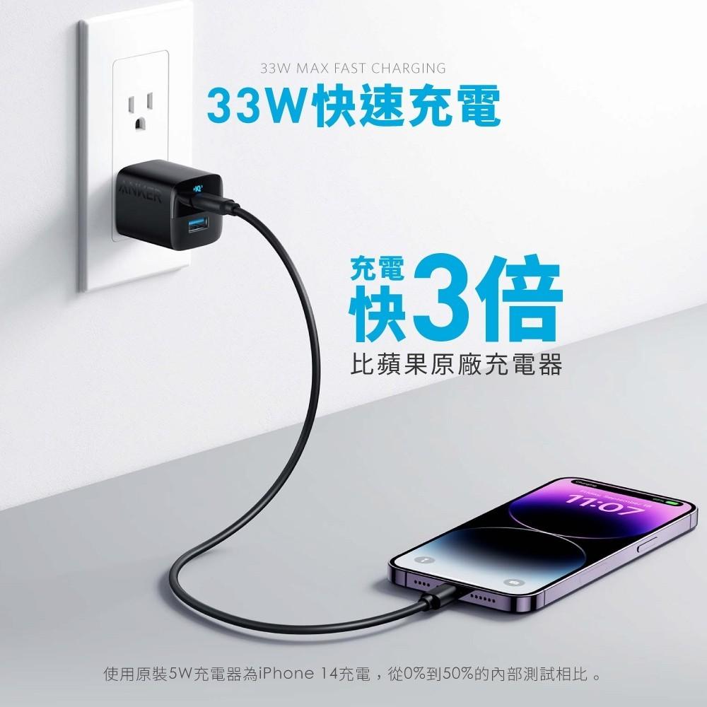【新上市】ANKER A2331 323Charger 1A1C 33W急速充電器-細節圖4