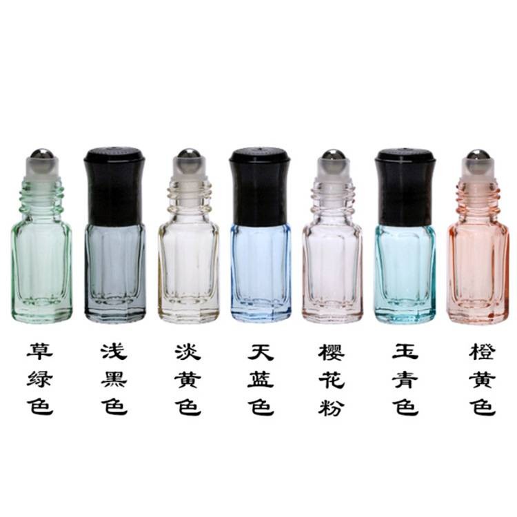 【NLS 現貨】加厚款 3ml 滾珠瓶 彩色八角玻璃滾珠瓶 精油瓶 分裝瓶-細節圖4