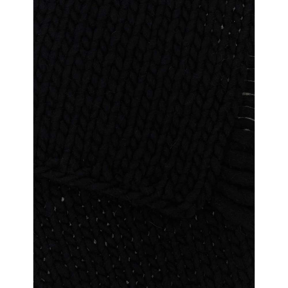 Dries Van Noten 流蘇羊毛圍巾-細節圖2