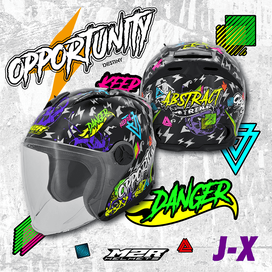 豪新安全帽｜M2R JX J-X #2 亮黑 彩繪 3/4罩式 半罩 新款鴨尾 安全帽 免運費-細節圖9