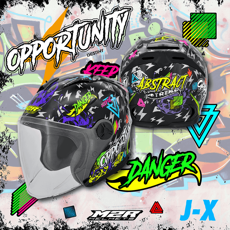 豪新安全帽｜M2R JX J-X #2 亮黑 彩繪 3/4罩式 半罩 新款鴨尾 安全帽 免運費-細節圖10