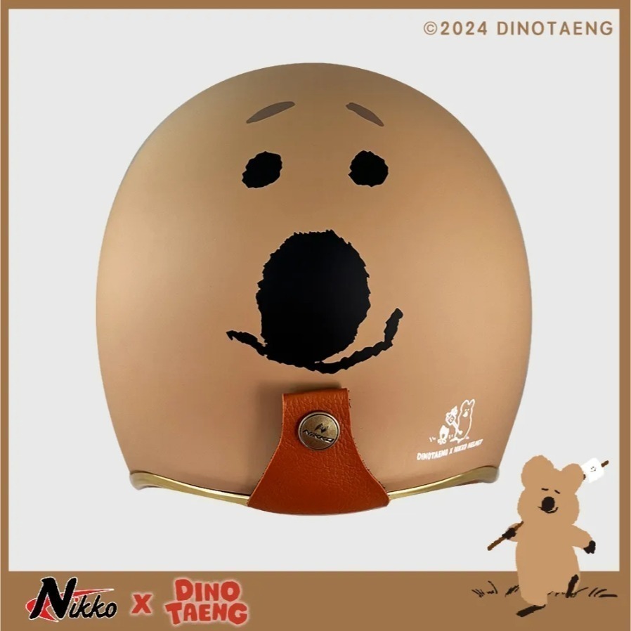 豪新安全帽｜Dinotaeng Quokka 短尾矮袋鼠 Bobo 彩蛋款 聯名彩繪 正品 公司貨 安全帽 免運費-細節圖4