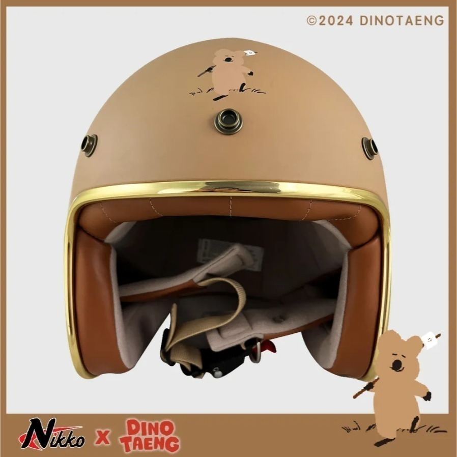 豪新安全帽｜Dinotaeng Quokka 短尾矮袋鼠 Bobo 彩蛋款 聯名彩繪 正品 公司貨 安全帽 免運費-細節圖5