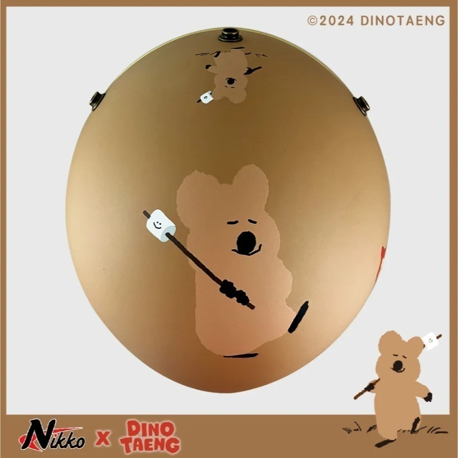 豪新安全帽｜Dinotaeng Quokka 短尾矮袋鼠 Bobo 彩蛋款 聯名彩繪 正品 公司貨 安全帽 免運費-細節圖6