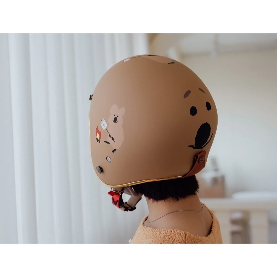 豪新安全帽｜Dinotaeng Quokka 短尾矮袋鼠 Bobo 彩蛋款 聯名彩繪 正品 公司貨 安全帽 免運費-細節圖8