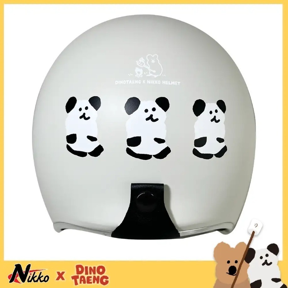 豪新安全帽｜Dinotaeng Quokka Bobo 彩蛋款 聯名彩繪 霧面奶霜白 正品 公司貨 安全帽 免運費-細節圖5