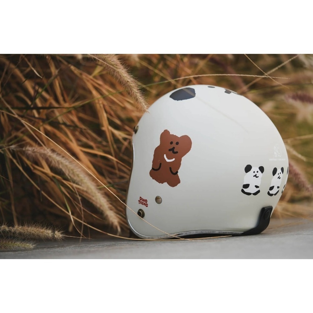 豪新安全帽｜Dinotaeng Quokka Bobo 彩蛋款 聯名彩繪 霧面奶霜白 正品 公司貨 安全帽 免運費-細節圖8