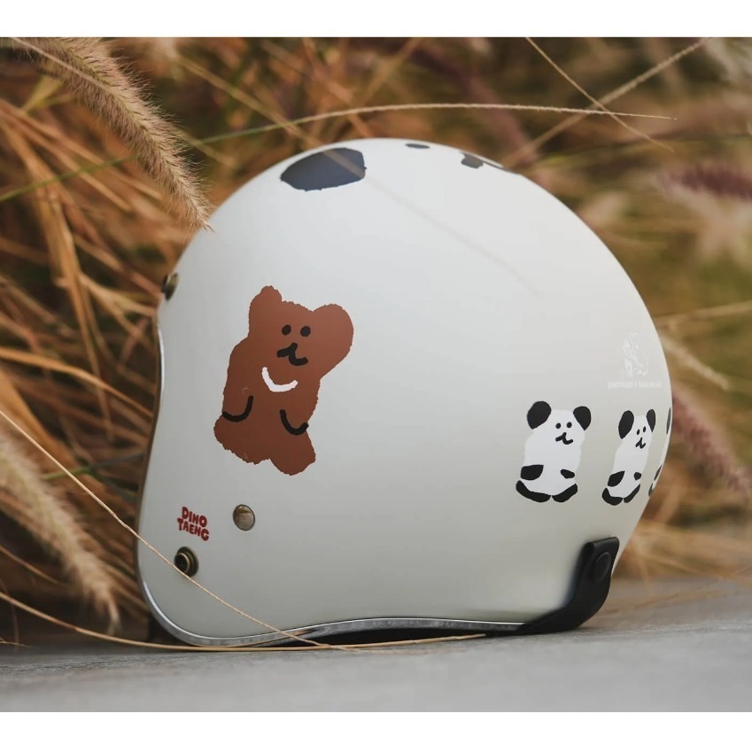 豪新安全帽｜Dinotaeng Quokka Bobo 彩蛋款 聯名彩繪 霧面奶霜白 正品 公司貨 安全帽 免運費-規格圖11
