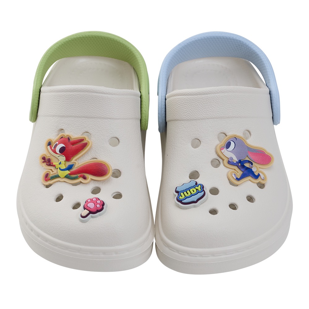 迪士尼正版授權 動物方城市 兒童防水洞洞鞋 輕量布希鞋 涼拖鞋 兩穿式 茱蒂/快俠 15-20碼-細節圖9