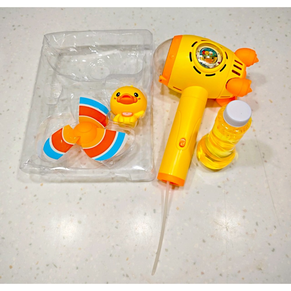 黃色小鴨手持電動泡泡機-細節圖3