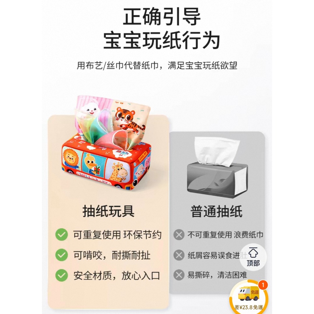 趣味紙巾盒抽抽樂-細節圖2