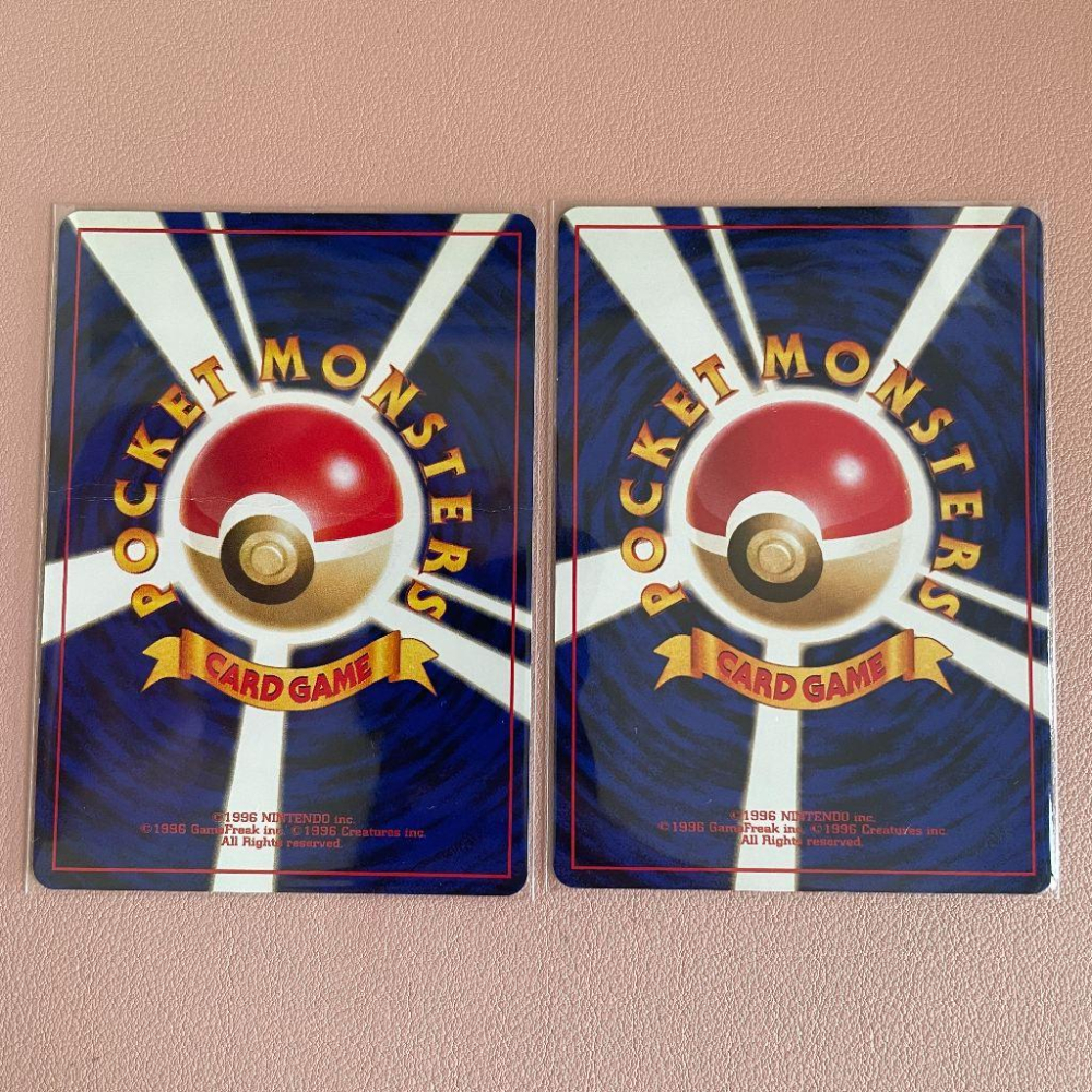 日版 舊版 老卡背 old back 初代寶可夢 尼多蘭 + 尼多娜 進化鏈組 絕版收藏-細節圖3