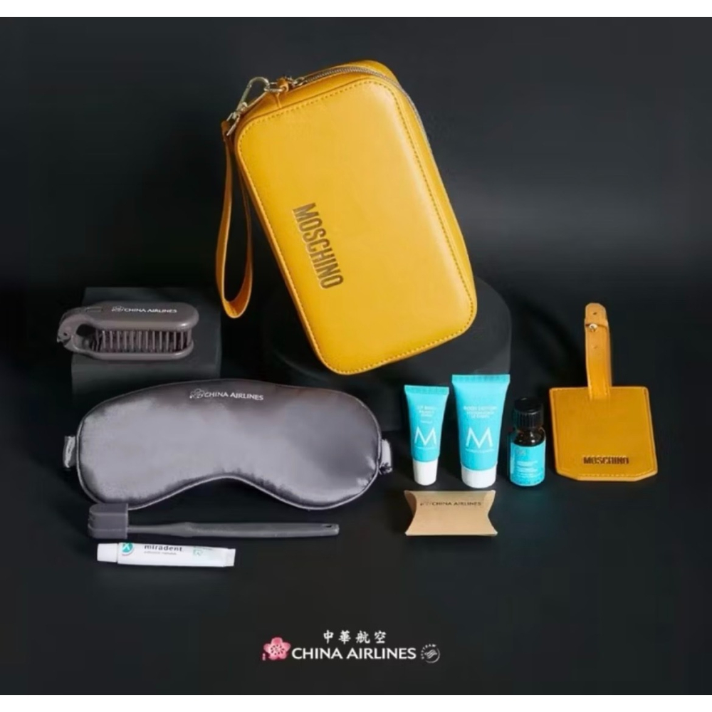 華航商務艙 MOSCHINO 過夜包 盥洗包-細節圖5