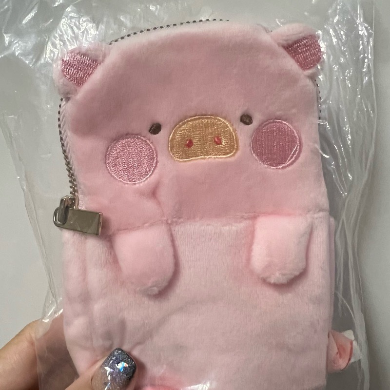 ￼「正版現貨」LULU豬 罐頭豬 公仔 錢包 絨毛零錢包 Lulu豬 票卡包 票卡零錢包-細節圖2