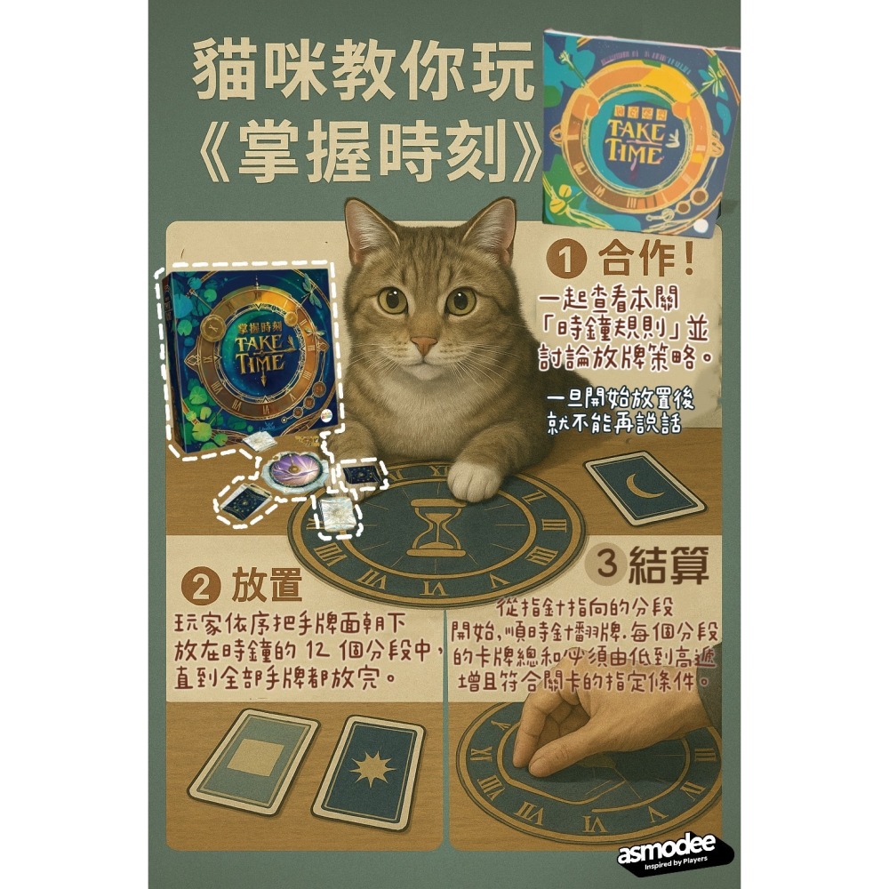 【台北景美 桌遊人的倉庫】 掌握時刻 take time 原價900 繁體中文版 全新現貨桌遊-細節圖10