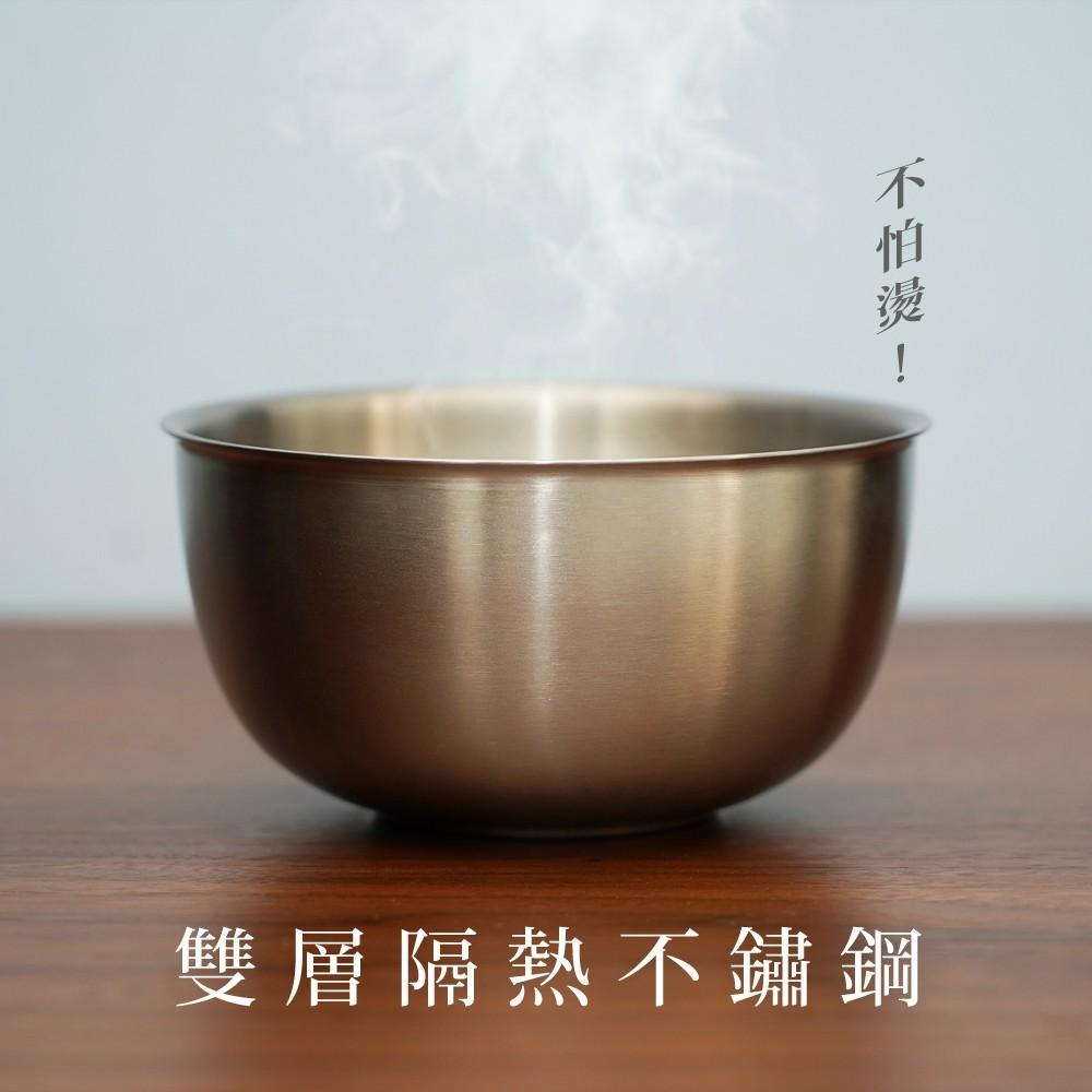 【台灣第一筷】雙層不鏽鋼碗 台灣製 304不鏽鋼 碗 兒童餐具組-細節圖2